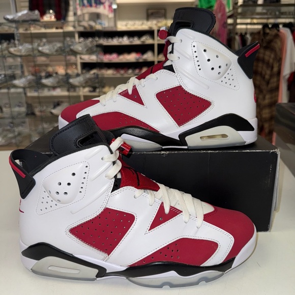 Size 10 - Nike Air Jordan 6 Retro Carmine 2020 CT8529-106 - Picture 1 of 7